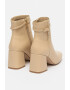 Steve Madden Кожени боти Risa с масивен ток - Pepit.bg
