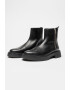 Steve Madden Кожени боти Zenith - Черен - Pepit.bg