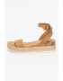 Steve Madden Кожени сандали Chaser тип еспадрили - Pepit.bg