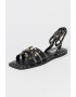 Steve Madden Кожени сандали Trustee - Черен/Сребрист - Pepit.bg