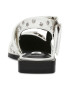 Steve Madden Пантофки с капси - Бял/Сребрист - Pepit.bg