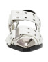 Steve Madden Пантофки с капси - Бял/Сребрист - Pepit.bg