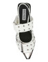 Steve Madden Пантофки с капси - Бял/Сребрист - Pepit.bg