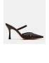 Steve Madden Сплетено сабо - Тъмнокафяв - Pepit.bg
