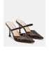 Steve Madden Сплетено сабо - Тъмнокафяв - Pepit.bg
