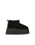 Steve Madden Велурени боти с равна платформа - Черен - Pepit.bg