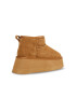 Steve Madden Велурени боти с равна платформа - Светлокафяв - Pepit.bg