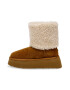 Steve Madden Велурени боти St Moritz - Коняк кафяв/Крем - Pepit.bg