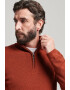 SUPERDRY Пуловер Studios с мерино с къс цип - Pepit.bg