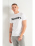 SUPERDRY Тениска от жарсе с овално деколте и лого - Pepit.bg