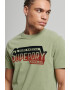 SUPERDRY Тениска с овално деколте и лого - Pepit.bg