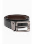 Ted Baker Двулицев кожен колан Karmer с лого - Pepit.bg