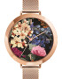 Ted Baker Кварцов часовник с флорален циферблат - Pepit.bg