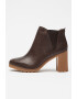 Timberland Кожени боти Allington с текстил - Коняк кафяв - Pepit.bg