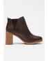 Timberland Кожени боти Allington с текстил - Коняк кафяв - Pepit.bg