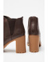 Timberland Кожени боти Allington с текстил - Коняк кафяв - Pepit.bg
