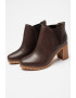 Timberland Кожени боти Allington с текстил - Коняк кафяв - Pepit.bg
