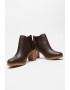 Timberland Кожени боти Allington с текстил - Коняк кафяв - Pepit.bg