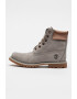 Timberland Велурени ботуши с връзки - Светло кафяво/Бронз - Pepit.bg