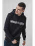 Tommy Hilfiger Худи с памук - Черен/Мръснобял - Pepit.bg