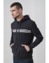 Tommy Hilfiger Худи с памук - Черен/Мръснобял - Pepit.bg
