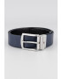 Tommy Hilfiger Двулицев кожен колан Denton - Черен/Тъмносин - Pepit.bg