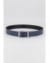 Tommy Hilfiger Двулицев кожен колан Denton - Черен/Тъмносин - Pepit.bg