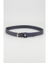 Tommy Hilfiger Кожен колан Essential с лого - Тъмносин - Pepit.bg