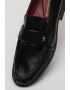 Tommy Hilfiger Кожени мокасини с монограм - Черен - Pepit.bg