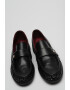 Tommy Hilfiger Кожени мокасини с монограм - Черен - Pepit.bg