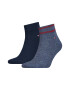 Tommy Hilfiger Къси чорапи с бродирано лого - 2 чифта - Pepit.bg