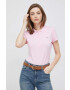 Tommy Hilfiger Стандартна тениска с яка и лого - Бял - Pepit.bg