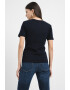 Tommy Hilfiger Слим тениска Cody с шпиц - Тъмносин - Pepit.bg