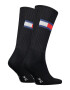 Tommy Hilfiger Унисекс дълги рипсени чорапи - 2 чифта - Pepit.bg