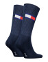 Tommy Hilfiger Унисекс дълги рипсени чорапи - 2 чифта - Pepit.bg