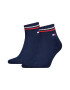 Tommy Hilfiger Унисекс къси чорапи с рипс - 2 чифта - Pepit.bg