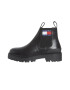 Tommy Jeans Кожени боти с текстил - Pepit.bg