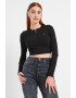 Tommy Jeans Къса блуза Henley - Pepit.bg