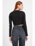 Tommy Jeans Къса блуза Henley - Pepit.bg