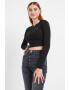 Tommy Jeans Къса блуза Henley - Pepit.bg
