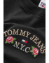 Tommy Jeans Къса блуза от органичен памук - Pepit.bg