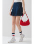 Tommy Jeans Къса дънкова пола с лого - Индигово синьо - Pepit.bg