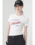 Tommy Jeans Рипсена слим тениска - Pepit.bg