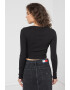 Tommy Jeans Скъсена блуза с лого - Pepit.bg