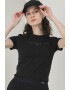 Tommy Jeans Тениска с лого и овално деколте - Pepit.bg