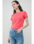 Tommy Jeans Тениска с лого и овално деколте - Pepit.bg