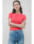 Tommy Jeans Тениска с лого и овално деколте - Pepit.bg