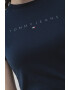 Tommy Jeans Тениска с лого и овално деколте - Pepit.bg