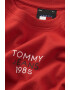 Tommy Jeans Тениска с овално деколте и лого - Pepit.bg