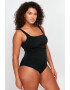 Trendyol Драпиран цял бански Plus Size - Pepit.bg